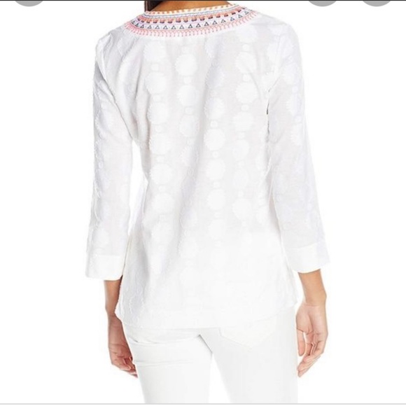 Lilly Pulitzer Amelia Sunburst white tunic top NWOT size Medium - Picture 2 of 12